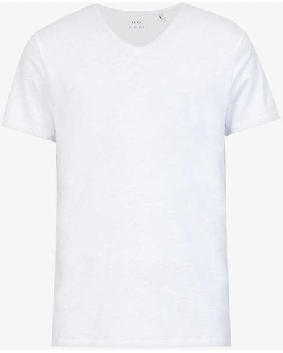 IKKS Crewneck Brand-print Cotton-jersey T-shirt X - White
