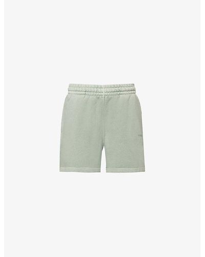 GYMSHARK Everywear Comfort Logo-embossed Cotton-jersey Shorts - Green