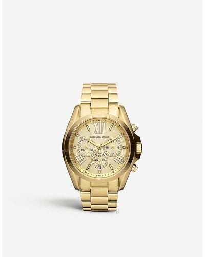 Michael Kors Mk5605 Bradshaw Gold-plated Watch - Black
