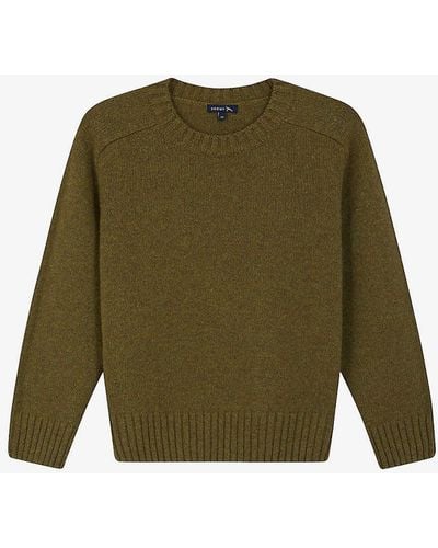 Soeur Envie Regular-fit Wool-blend Jumper - Green