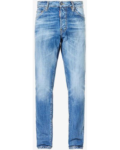 DSquared² Cool Guy Slim-fit Mid-rise Jeans - Blue