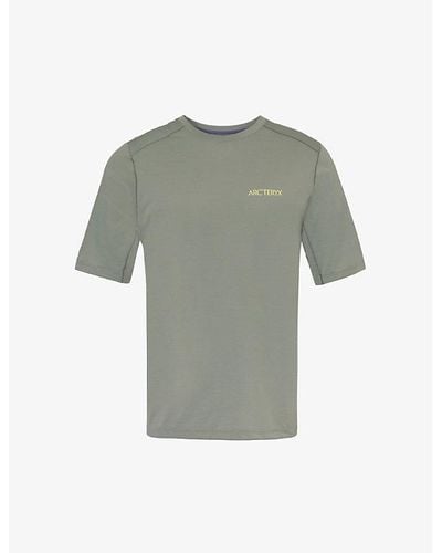 Arc'teryx Cormac Brand-print Woven T-shirt Xx - Gray