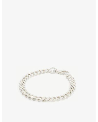 Hatton Labs Classic Cuban Sterling Silver Bracelet - Natural