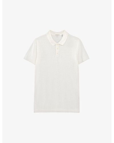 IKKS Regular-fit Short-sleeve Cotton Polo Shirt X - White