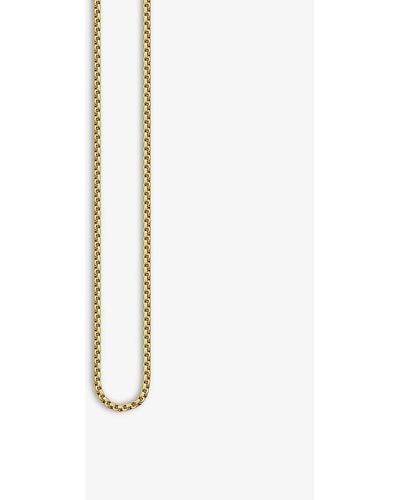 Thomas Sabo Venezia 18ct Yellow Gold-plated Sterling Chain Necklace - Metallic