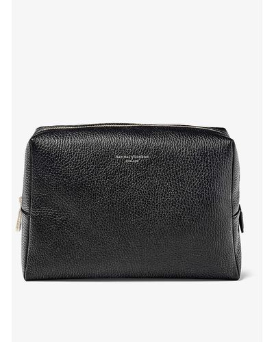 Aspinal of London London Large Grained-leather Case - Black