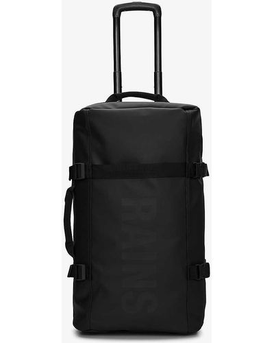 Rains Texel Logo-embossed Coated Check-in Bag - Black