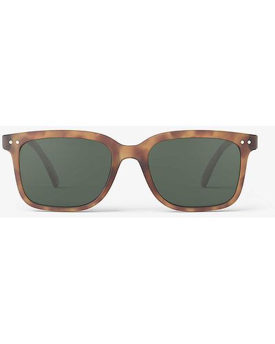 Izipizi #l Square-frame Polycarbonate Sunglasses - Green