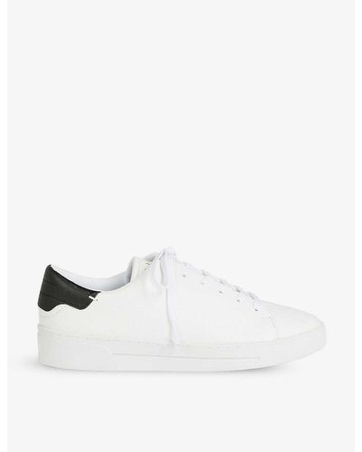 Ted Baker Kimmii Contrast-heel Leather Low-top Trainers - White