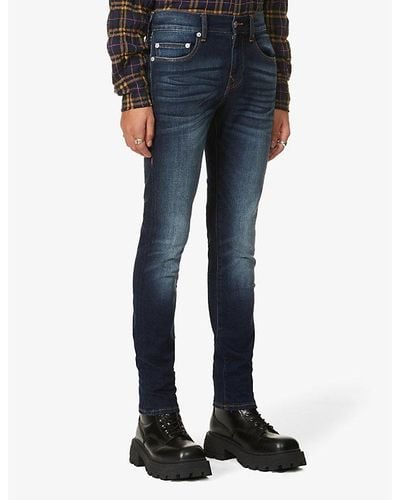 True Religion Rocco No Flap Mid-rise Slim-fit Jeans - Blue