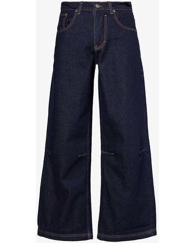 Jaded London Colossus Relaxed-fit Wide-leg Jeans - Blue