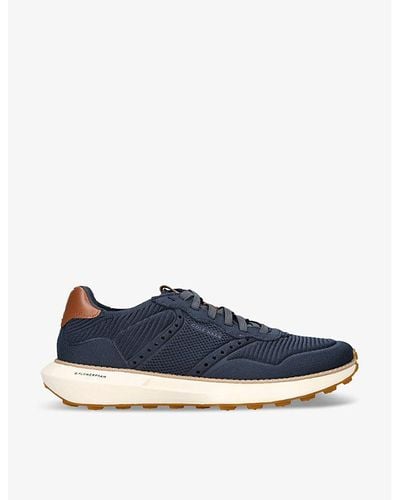 Cole Haan Vy Grandprø Ashland Stitchlite Knitted Low-top Sneakers - Blue