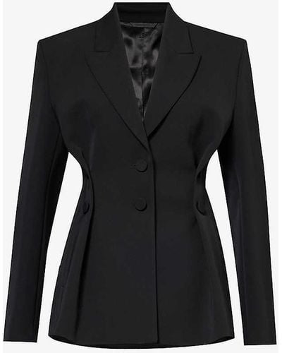 Givenchy Single-breasted Slim-fit Wool Blazer - Black