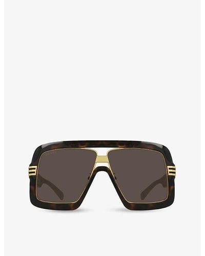 Gucci gg0900s Square-frame Acetate Sunglasses - Multicolor