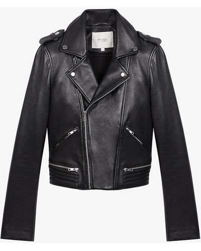 Maje Leather jackets for Women | Black Friday Sale & Deals up to 68% off |  Lyst