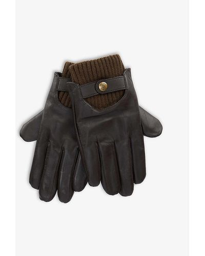 Dents Touch Leather Touchscreen Gloves X - Brown
