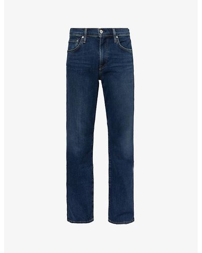 Citizens of Humanity Elijah Belt-loop Straight-leg Relaxed-fit Stretch-woven Jeans - Blue