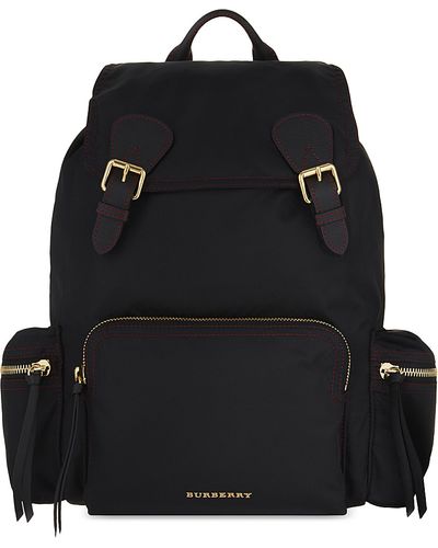 Burberry Large Nylon Backpack - Black