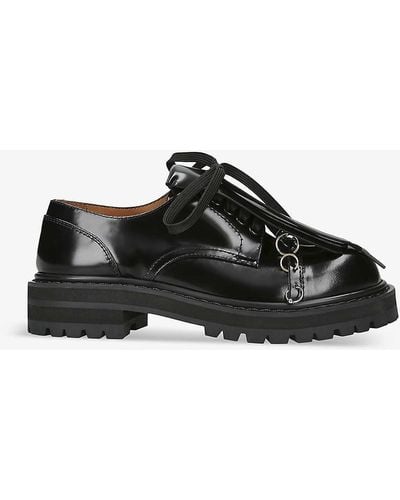 Marni Dada Derby Leather Derby Shoes - Black
