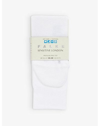 FALKE Sensitive London Stretch-cotton-blend Socks - White