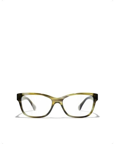 Chanel Rectangle Eyeglasses - Metallic