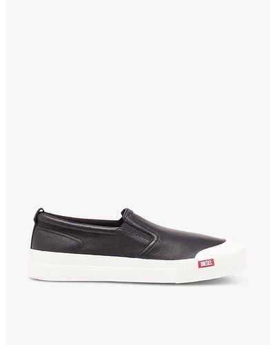 DIESEL Athos Leather Low-top Sneakers - White