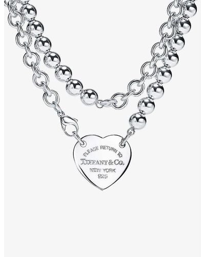 Tiffany & Co. Return To Tiffany Heart Tag Extra-large Sterling- Wrap Necklace - Metallic