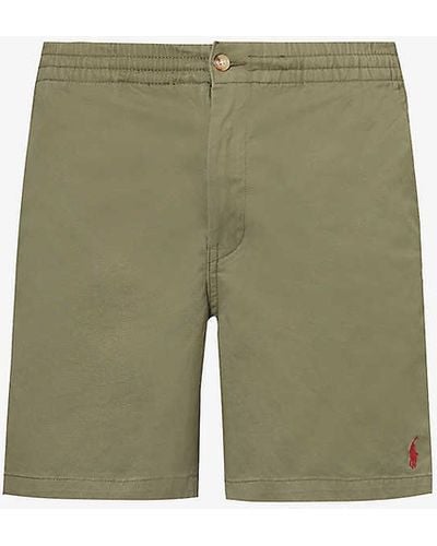 Polo Ralph Lauren Classic-fit Brushed-twill Stretch-cotton Shorts - Green