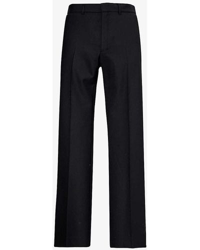 Casablancabrand Slim-leg Wool-blend Trousers - Black