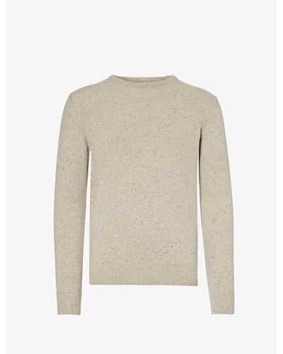Barbour Essential Crewneck Regular-fit Wool-blend Sweater Xx - White