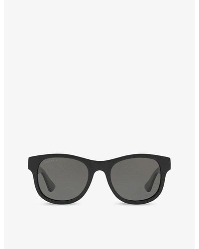 Gucci gg0003sn Square-frame Acetate Sunglasses - Black