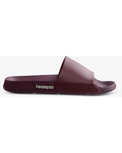 Havaianas Classic Branded Rubber Flip-flops - Purple