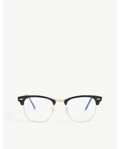 Ray-Ban Rb 3016 Clubmaster Acetate Glasses - White
