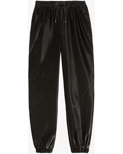 Ted Baker Thorina Relaxed-fit Satin jogging Bottoms - Black