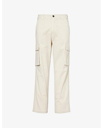 Citizens of Humanity Dillon Patch-pocket Straight-leg Mid-rise Stretch-cotton Pants - Natural