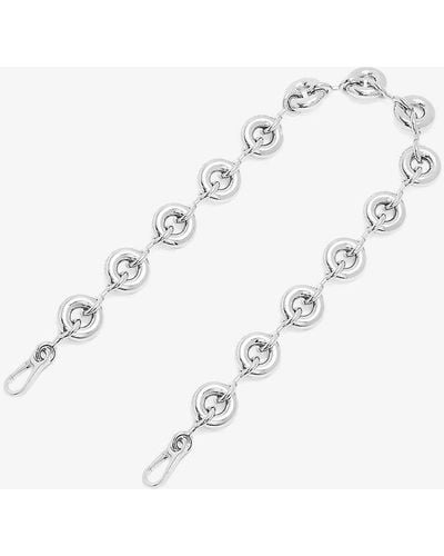 Loewe Donut Stainless-steel Chain Strap - White
