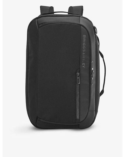 Briggs & Riley Convertible Nylon Backpack Duffle Bag - Black