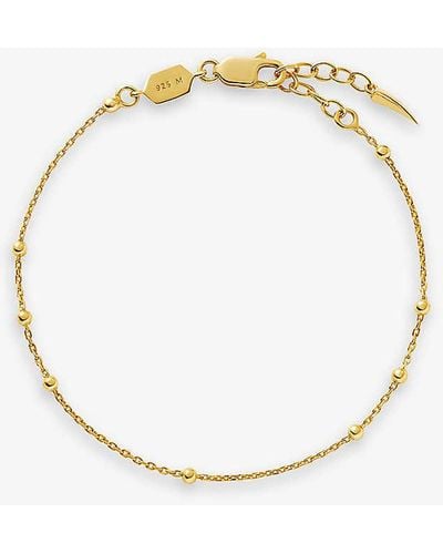 Missoma Orb 18ct Yellow -plated Vermeil Sterling-silver Chain Bracelet - Metallic