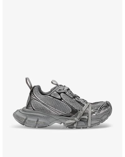 Balenciaga 3xl Panelled Mesh Low-top Trainers - Grey