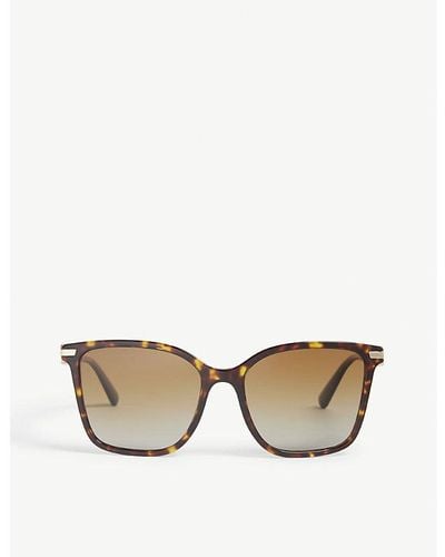 BVLGARI Bv8222 Square-frame Sunglasses - Metallic