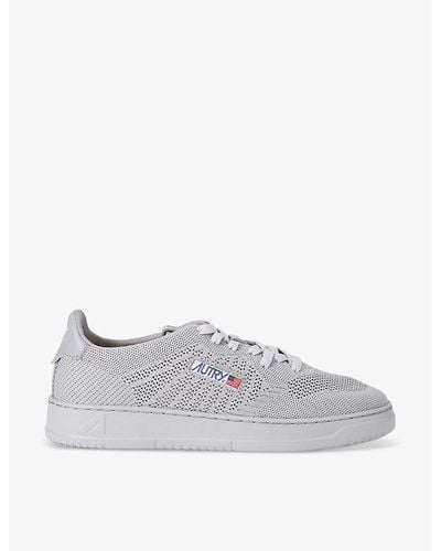 Autry Easeknit Woven Low-top Sneakers - Gray