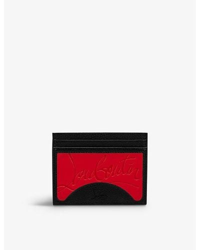 Christian Louboutin Kios Leather Cardholder - Red