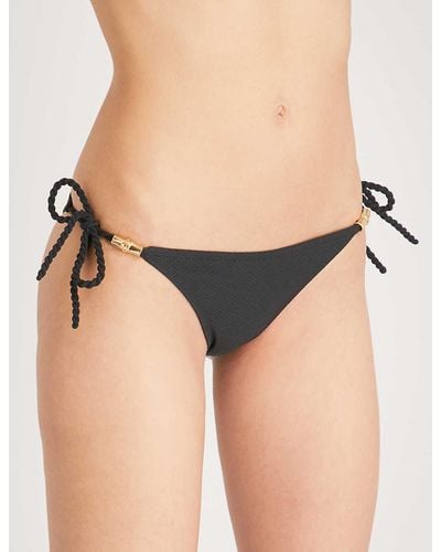 Heidi Klein Core Mid-rise Bikini Bottoms - Black