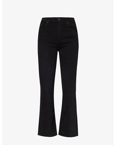 Citizens of Humanity Isola Straight-leg Mid-rise Stretch-denim-blend Jeans - Black