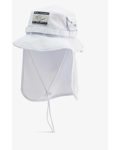 Nike Solefly X Air Jordan Brand-patch Stretch-woven Bucket Hat - White
