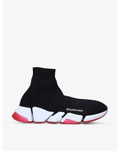 Balenciaga Speed 2.0 Stretch-knit Sneakers - White