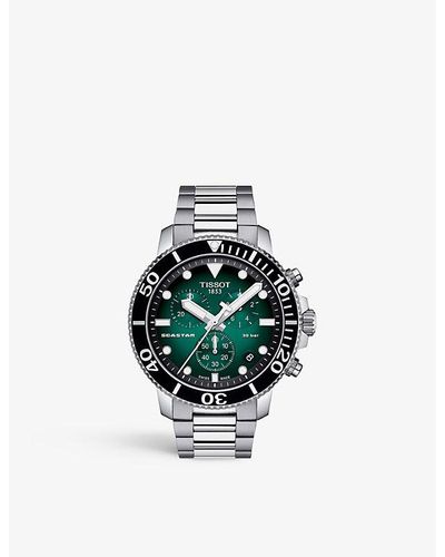 Tissot T1204171109101 Seastar 1000 Stainless-steel Chronograph Watch - Metallic
