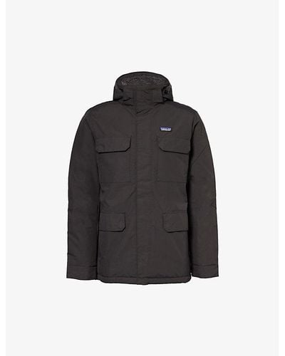 Patagonia Isthmus Branded Relaxed-fit Woven Parka Jacket - Black