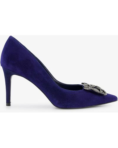 Dune Betti Suede Courts - Blue
