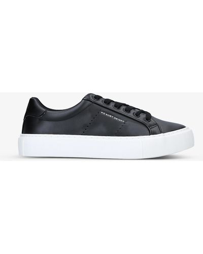 KG by Kurt Geiger Wilson Low-top Faux-leather Sneakers - Black